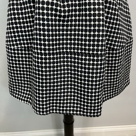 Express Skirt size 4 Black White Polka Dots Above Knee Pleated College Disney - Picture 5 of 7